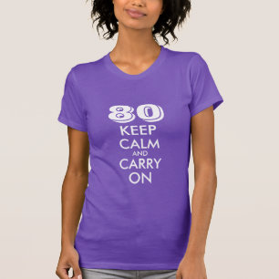 80th Skjorta för födelsedag t för anpassadeåld Tee Shirt