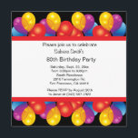 80th Text för födelsedagsfestfirande | DIY Inbjudningar<br><div class="desc">80th Födelsedagsfest inbjudanmallar. En redo för modern design som ska skräddarsy för din party eller händelse. Skräddarsy bekläda och dra tillbaka med din händelse specificerar, stilsortsstil, stilsortsfärg. Arbeten för denna väller fram eleganta design för 10th, 20th, 30th, 40th, 50th, 60th, 70th, 80th, 90:e, eller några åldras födelsedagsfesten, förlovningsfesten, årsdag, cocktailpartyet,...</div>