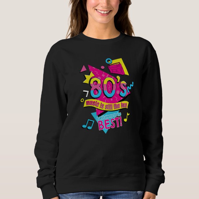 80u2019s Music is Still the Best Retro Eighties St T Shirt (Framsida)