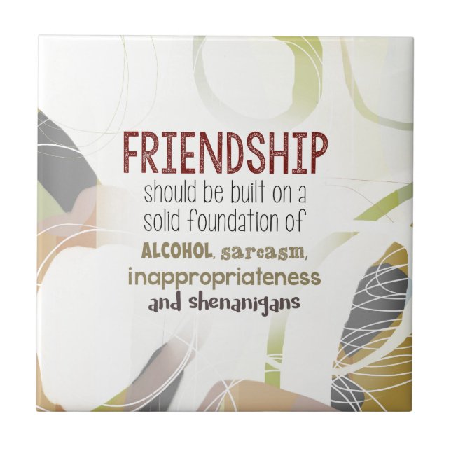 810.friendship-shenanigans kakelplatta (Framsidan)