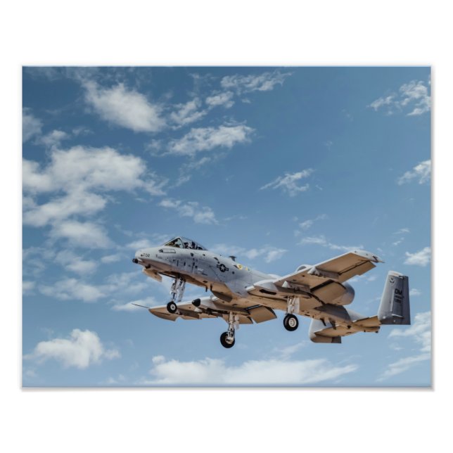 8154-A-10 Militärt Flygplan Fototryck (Framsidan)