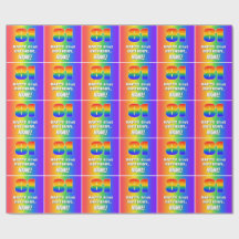 81:a födelsedag: färgfull, Roligt Rainbow Mönster