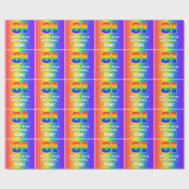 81:a födelsedag: färgfull, Roligt Rainbow Mönster  Presentpapper