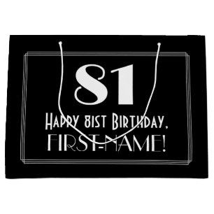 81:a födelsedagen: Art Deco Inspired Stil "81", Na