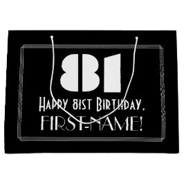 81:a födelsedagen ~ Art Deco Inspired Titta "81" +