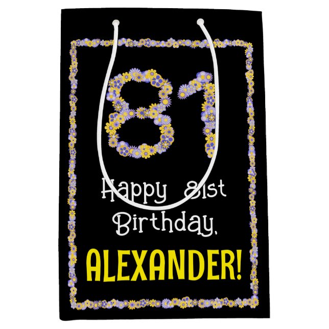 81:a födelsedagen: Blommigt Flowers Number, eget n (Framsidan)