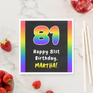 81:a födelsedagen: Rainbow Spectrum nr 81, Anpassa Pappersservett