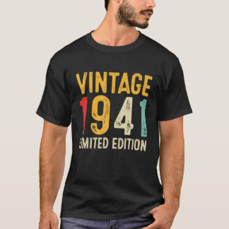 81:a födelsedagsgåva 81 år gammal Vintage 1941 T Shirt