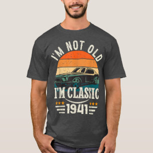 81:a födelsedagspressen, 81 år gammal buss t shirt