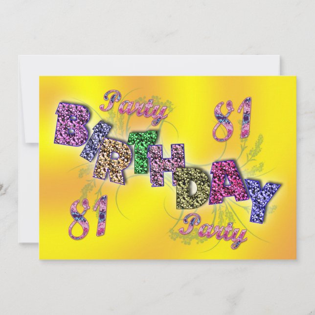 81:a partens inbjudan (Framsida)