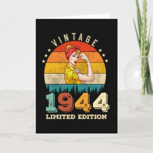 81 Ålderdag 1944 Vintage 81:a födelsedagen Kvinnor Kort