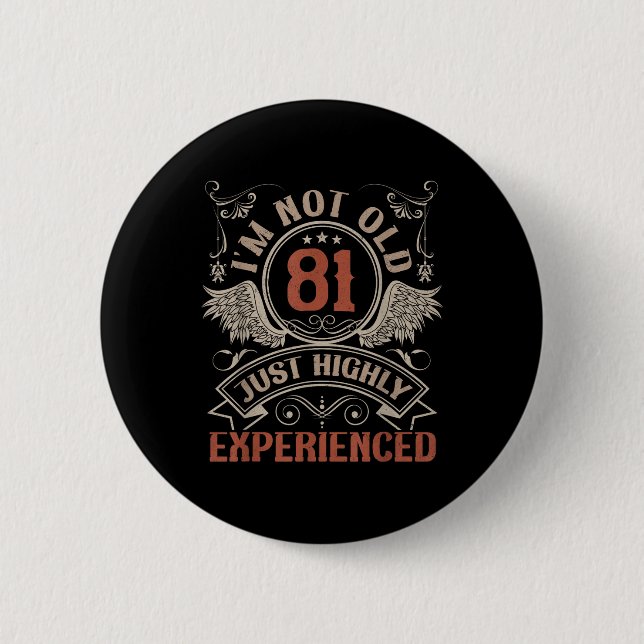 81 år Gammal imma, inte gammal, erfaren 81: e Knapp (Framsida)
