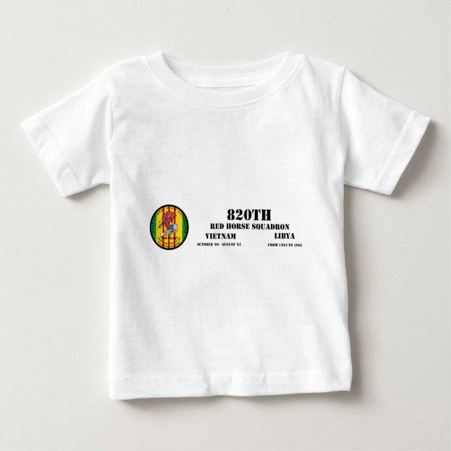 820th Red Horse Squadron T-shirt (Framsida)