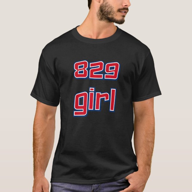 829 Girl Dominican Republic T Shirt (Framsida)