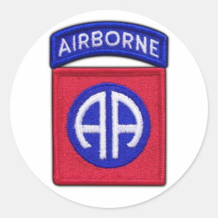 82:a ABN Airborne Div Vets LRRP Runt Klistermärke