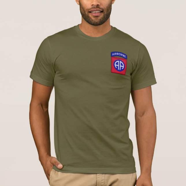 82:a ABN Airborne Division Fort Bragg Vets Patch Tee (Framsida)