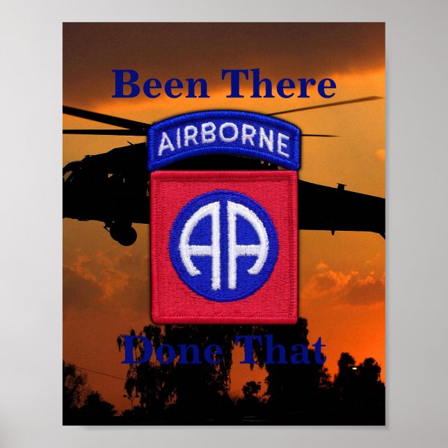82:a ABN DIV: Airborne Division Veterans Vets Poster (Framsidan)