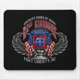 82:a Airborne Black Mousepad Musmatta