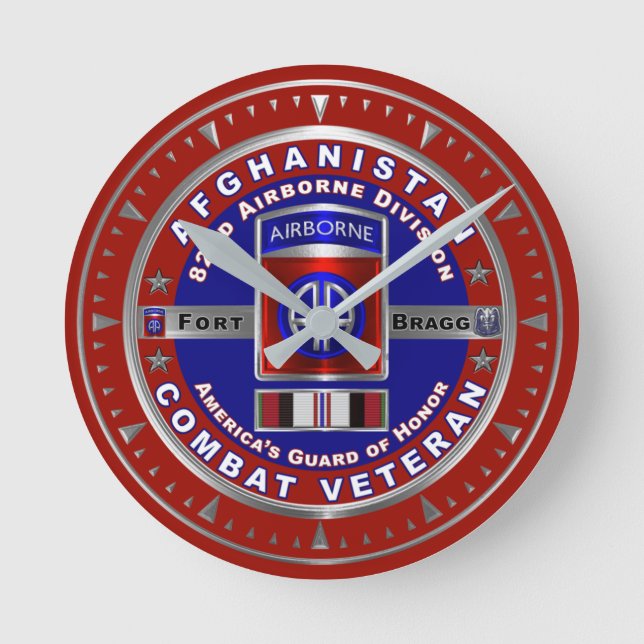 82:a Airborne Division Afghanistan Veteran Rund Klocka (Framsida)