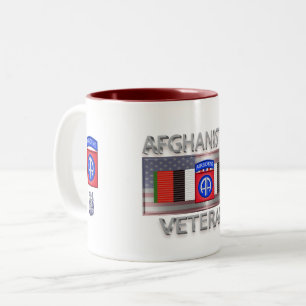 82:a Airborne Division Afghanistan Veteran Två-Tonad Mugg