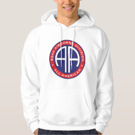 82:a Airborne Division All American Avslappnad Pat Hoodie