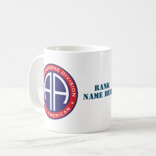 82:a Airborne Division All American Avslappnad Pat Kaffemugg