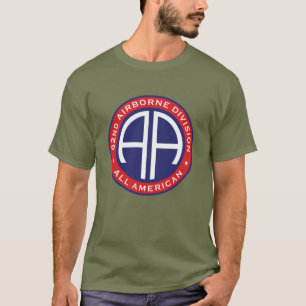 82:a Airborne Division All American Avslappnad Pat T Shirt