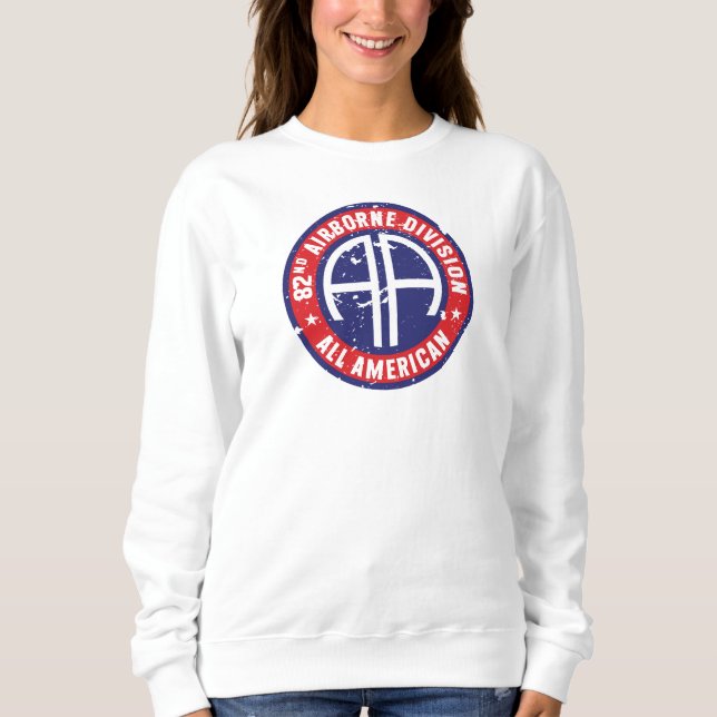 82:a Airborne Division ’All American’ Grunge Women T Shirt (Framsida)