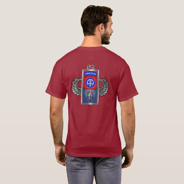 82:a Airborne Division ’All the way’ T Shirt (Hel baksida)