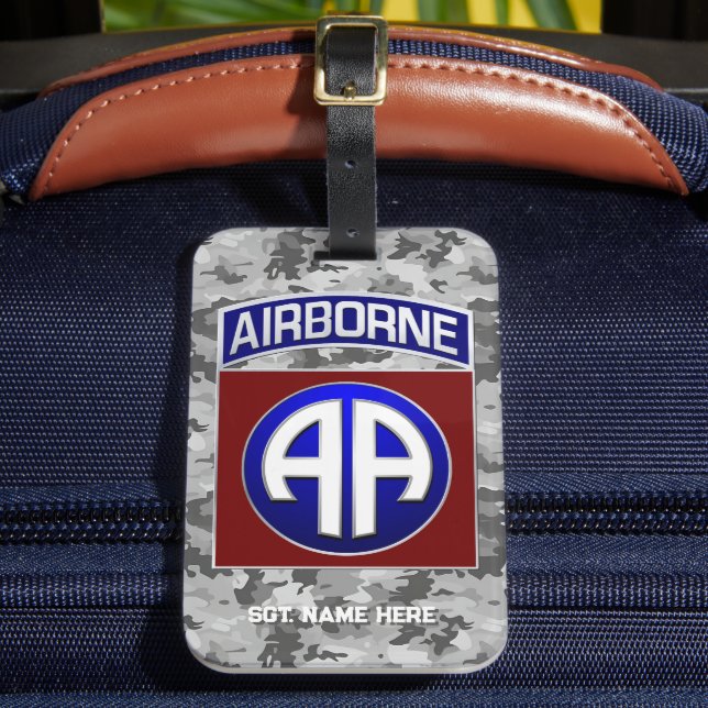 82:a Airborne Division Alla amerikanska anpassning Bagagebricka (Framsida Insitu 2)