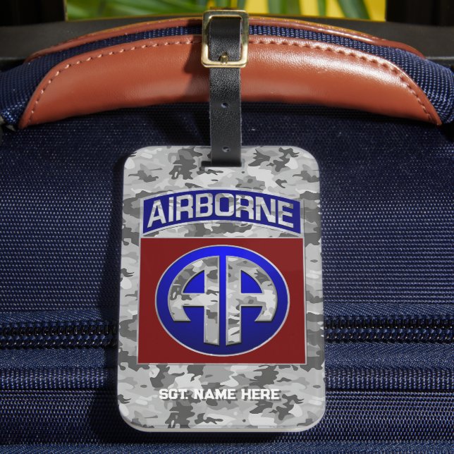 82:a Airborne Division Alla amerikanska anpassning Bagagebricka (Framsida Insitu 2)