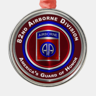 82:a Airborne Division America's Guard of Honor Julgransprydnad Metall