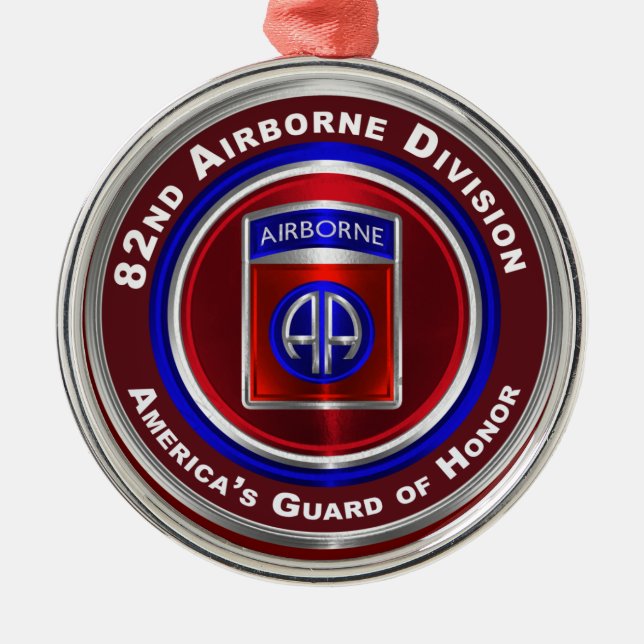 82:a Airborne Division America's Guard of Honor Julgransprydnad Metall (Framsidan)