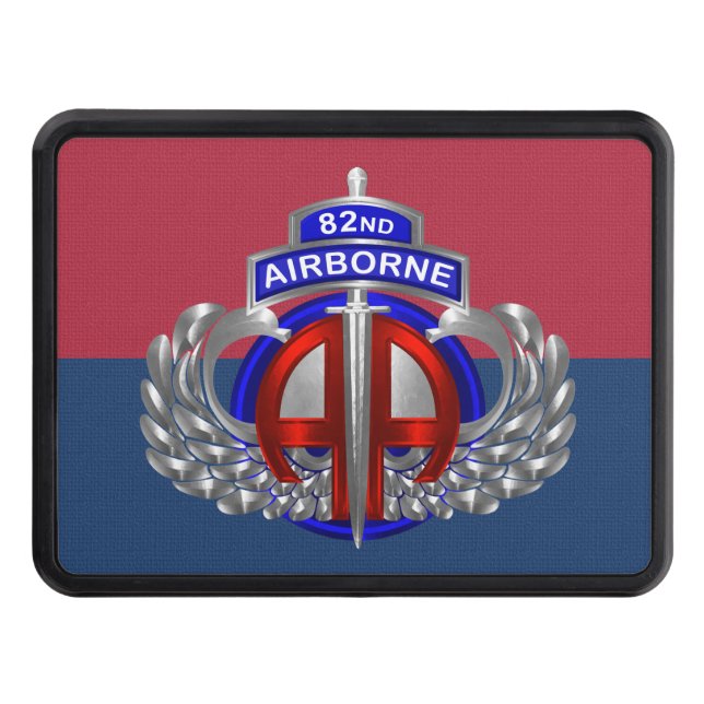82:a Airborne Division Dagger Design Hitch Cover Dragkroksskydd (Framsidan)