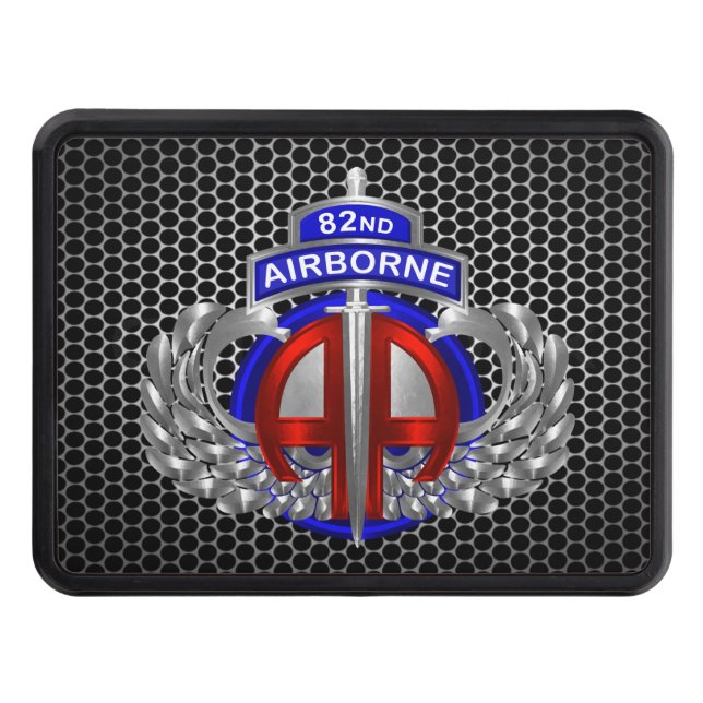 82:a Airborne Division Dagger Design Hitch Cover Dragkroksskydd (Framsidan)