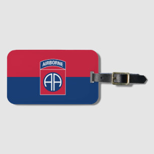 82:a Airborne Division Flagga Military Veteran Bagagebricka