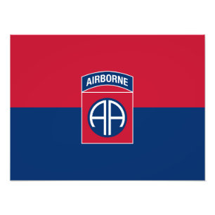 82:a Airborne Division Flagga Military Veteran Fototryck