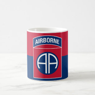 82:a Airborne Division Flagga Military Veteran Kaffemugg