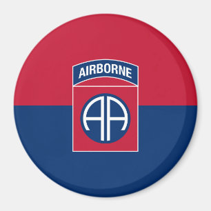 82:a Airborne Division Flagga Military Veteran Magnet