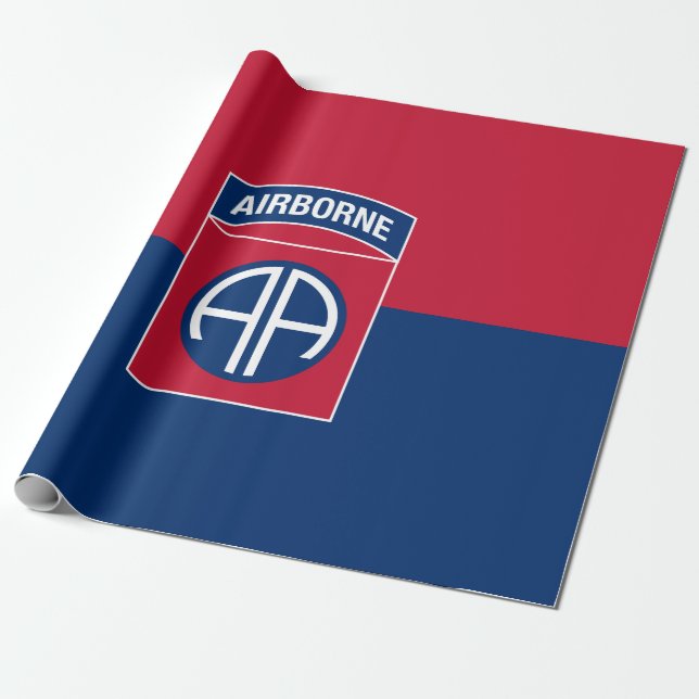82:a Airborne Division Flagga Military Veteran Presentpapper (Utrullad)