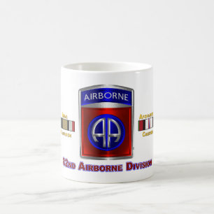 82:a Airborne Division Irak & Afghanistan Veteran Magisk Mugg