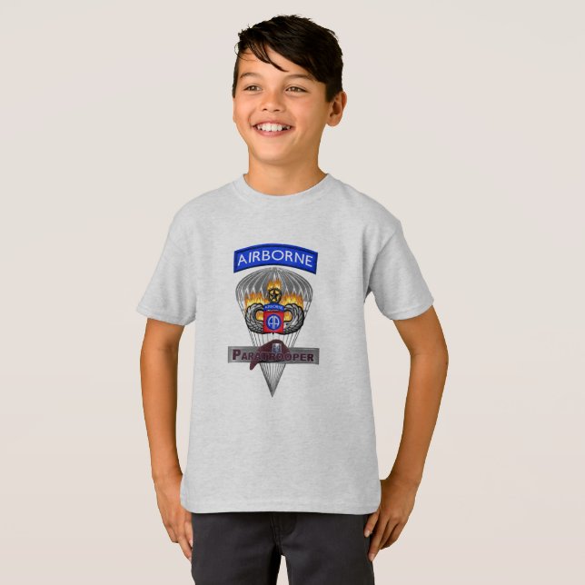 82:a Airborne Division Kid T-Shirt (Hel framsida)