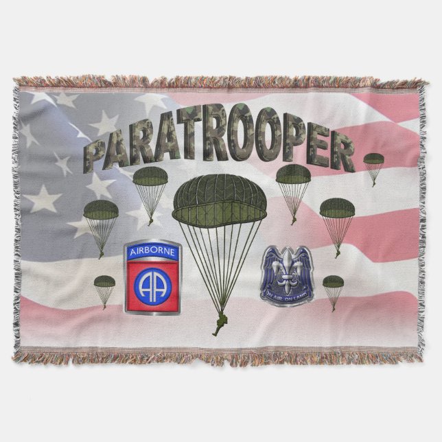 82:a Airborne Division Paratrooper Filt (Framsidan)