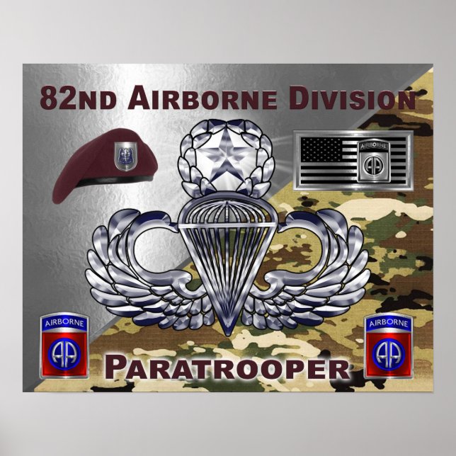 82:a Airborne Division Poster (Framsidan)