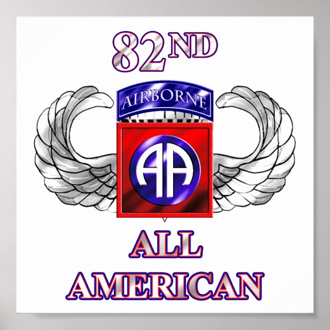 82:a Airborne Division Poster (Framsidan)