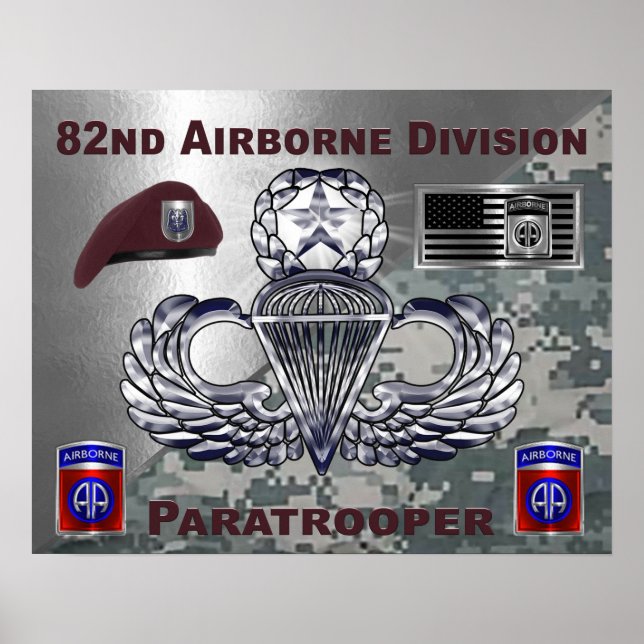 82:a Airborne Division Poster (Framsidan)