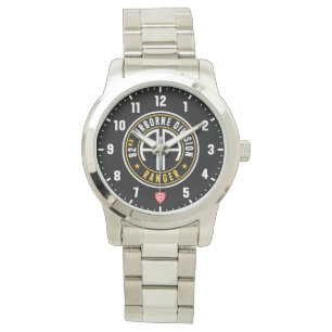82:a Airborne Division Skogsvaktare Stainless Stee Armbandsur