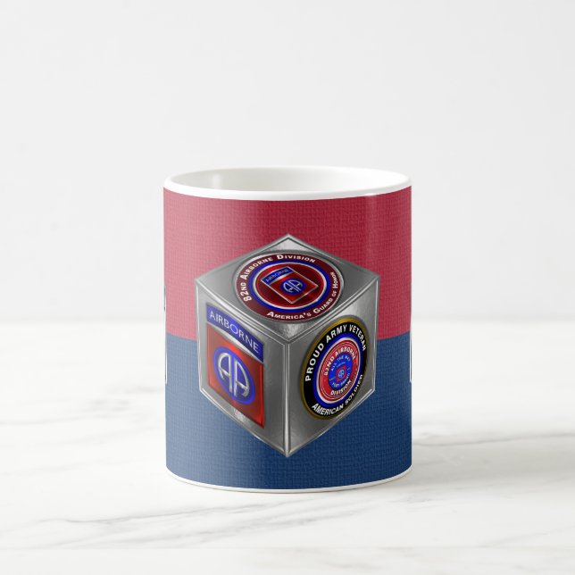 82:a Airborne Division Steel Cube Kaffemugg (Center)