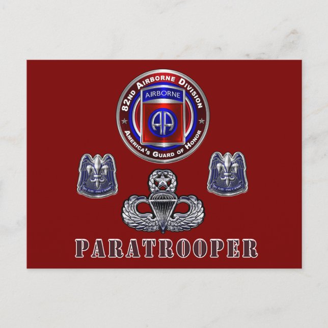 82:a Airborne Division Vykort (Framsida)