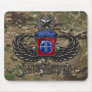 82:a Airborne Jumpmaster Camo Mousepad Musmatta